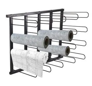 JH-Mech 20 Rolls Vinyl Wall Mount Storage Rack Vinyl Storage Organizer Rack Wall Mount Sample Store Vinyl Wrap Roll Holder