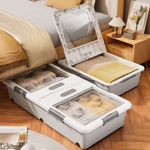 Household Under-bed Storage Box PP Material Modern Minimalist Rectangular Transparent Large Capacity Extra-large Drawer-style