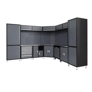 Garage Storage System: Tall Heavy Duty Metal Tool Cabinet with Drawers