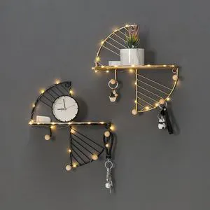 New Multifunctional Wall-mounted Coat Hook Metal Hanger Punch-free Creative Home Storage Rack