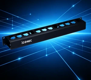 1U Rack Mount Cable Management Tray Horizontal Cable Organizer for Server Cabinet