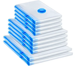 10 Pack Rectangular Travel Vacuum Storage Bags Electric Pump Vacuum Seal Bags Clothing Vacuum Sealer Luggage Travel Essentials