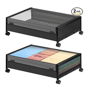 Under Bed Storage with Wheels Under Bed Storage Containers Bedroom Storage Organizer for Clothes