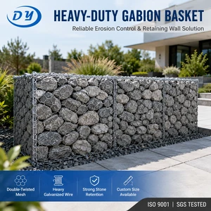 Factory Direct Bending Cutting Services Easily Assembled Wire Mesh 2x1x1m Hexagonal Box Baskets PVC Coated Galvanized Gabion