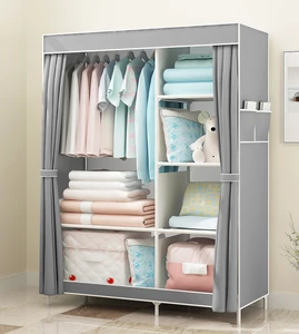 Simple Cabinet Wardrobe Organizer Partition System For Bedroom Clothes Storage Bag Accessory Compatible
