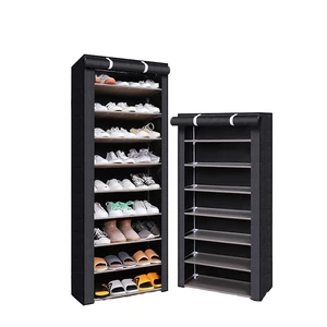 Hot Sale Portable Shoe Rack Shoe Storage Organizer Cabinet Tower with Nonwoven Fabric Dust Cover