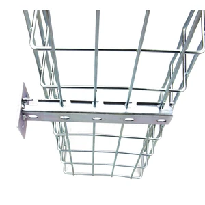 Office Cable Management Rack Mesh Wire Organizer Box Under Desk Cable Storage Box