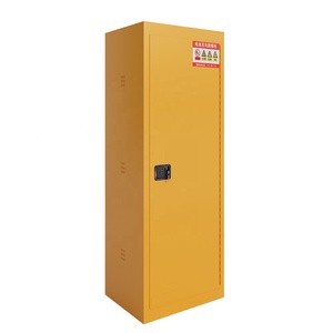 Laboratory Use 22 Gallon Durable Metal Yellow Anti-explosion Flammable Storage Safety Cabinet With Single Door Lock
