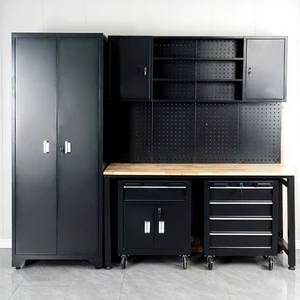 Modular Garage Storage Tool Cabinet OEM Tool Storage Cabinet Multi-Functional Garage Organizer Stackable Design Storage Cabinet