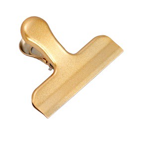 Gold 78mm Stainless Steel Food Bag Sealing Clip Clamp File Ticket Binder Photo Money Organizer