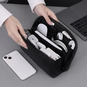 Waterproof Dustproof Cord Management Bag Electronic Cable Case Chargers Wires USB Cables Accessories Portable Travel Organizer