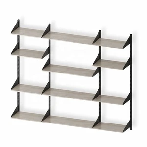Floating Shelves Wood Wall Mounted Shelf Set of 2 Multifunctional Wall Storage Shelves for Living Room