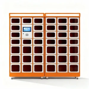 Linqu Automatic Smart Assembled Durable Rust Resistant Floor Mount Customized Compartments Vending Locker Remote Control Snacks