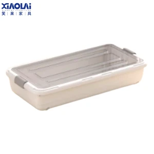 Under Bed Storage Container with Wheels Plastic Drawer Type Stackable Organizer for Clothes Blanket Transparent Box