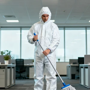 Oem China Super Breathable Pp Nonwoven Safety Protective Jumpsuits Dust Proof Disposable Protective Coverall