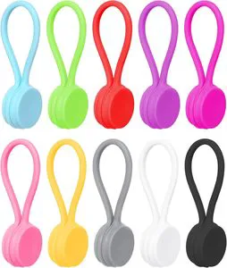 Muti-use Silicone Earphone Cord Winder Wire USB Anti-winding Storage Magnet Cable Organizer