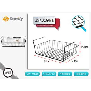 Wire Hanging Basket Model 8434581025688 for Storage and Organization