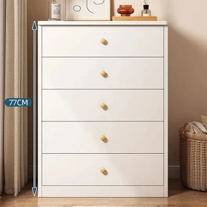Free Standing Modern Design Bedroom Furniture Solid Wooden Dresser Table Organizer Storage Unit Cabinet White Chest Of Drawers