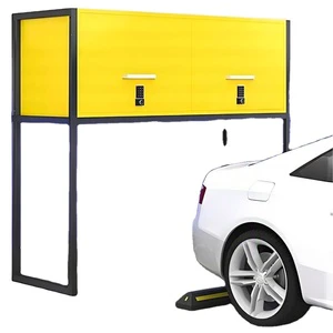 Heavy-Duty Metal Parking Storage Cabinet with Space-Saving Design for Garage, Home & Warehouse Tool Organization