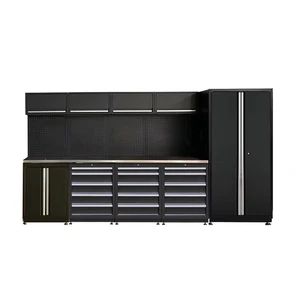 Customizable Modular Heavy-Duty Steel Garage Workstation Workshop Tool Cabinet Storage Workbench Cabinet With Oem Support