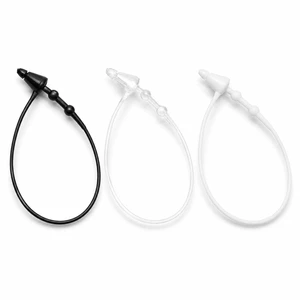 7 Inch Manual Snap Lock Pin 175mm Transparent Plastic Fastener Security Loops No Tool Needed Tag Pins For Retailers