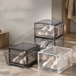Storage, Organization, Storage, Household Shoe Box Storage, Transparent, No Installation, Thick, Simple Storage Box