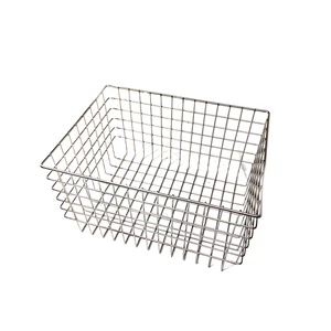 Stainless Steel 201 & 304 Metal Wire Mesh Drain Basket for Storage
