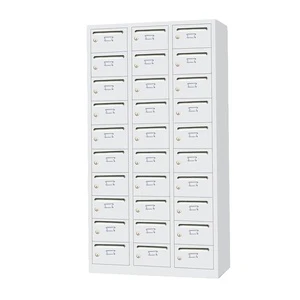 Factory Customized Lockable Personalized 30 Door Metal Locker School Locker Phone Locker Box