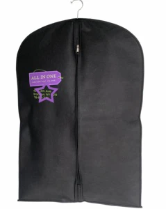 High Quality Dustproof Non-Woven Garment Bag Suit Cover Factory Price Promotional Printed Zipper Closure