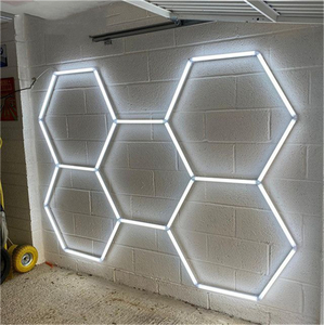 5-Hole RGB Honeycomb Grid LED Car Detailing Light Dust-Free Film Application Workshop Work Station Lamp Showroom Wash Garage