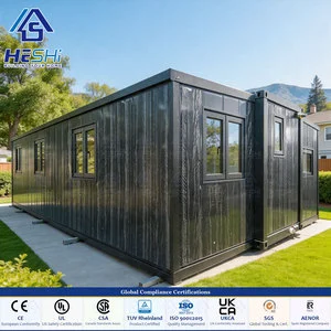New Design 40Ft 20Ft Prefab Expandable Container House 1 2 3 4 5 Bedroom Folding Bathroom Mobile Home Cabin