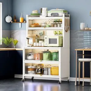 Metal Storage Shelves Practical Kitchen Cabinets for Efficient Organization