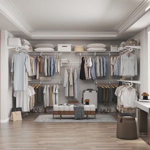 Wire Closet System Metal Closet Accessories Storage Steel Wardrobe Hanging Folding Shelving For Bedroom