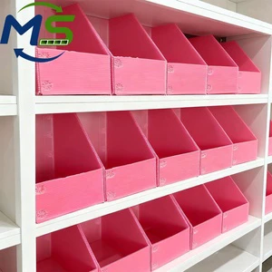Custom Stackable Foldable PP Corrugated Plastic Picking Box Waterproof Corflute Turnover Storage Bin for Shoes Socks and Apparel