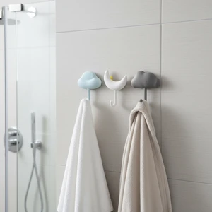 Hot Sale Creative Cute Clouds Simple Design Hook for Bedroom Door Key Bags and Towels Heavy Duty Storage