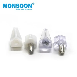 MONSOON Kitchen Cabinet Iron Shelf Supports Hanging Clamp Glass Broad Triangle Type Fitting 5/6mm Screw Easy Installation