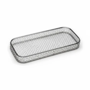 Non Magnetic Stainless Steel Wire Basket Rounded Edges for Holding Surgical Surgery Instruments Manufactured by Shu&Company