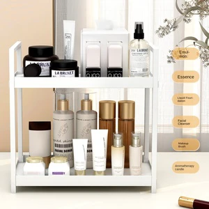 For Cosmetics Storage Rack Folding Floor Type Double Desktop Bathroom Storage for Toilet Skin Care Products Dormitory Use