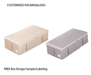 Colorful Modern PP Multifunction Clothing Organizer Storage Container Durable Lid Handle Foldable Design 30-90L Capacity