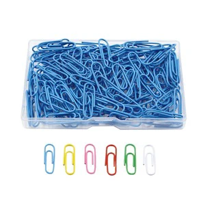 Candy-Colored 150pcs/Box Office Bookmark File Holding Pins Metal with Plastic Coated Paper Clips