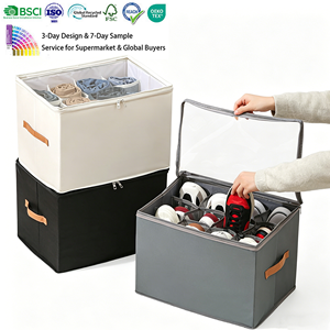 Multifunctional Cabinet Organizer For Clothing Shoe Storage Boxes With Cover Handle Dust Proof Shoes Organizer