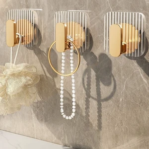 Waterproof Acrylic Bag Clips No Trace in Bathroom Self Adhesive for Walls Kitchen Outdoor Living Room Wardrobe