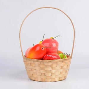 Portable Handmade Rattan Storage Container Houseware Bamboo Woven Gift Storage Basket With Plastic Liner