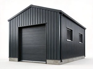 Anti-Rust Windproof Container Car Garage Storage Shed, Portable Prefab Steel Building for Backyard Vehicle Storage&Workshop Use