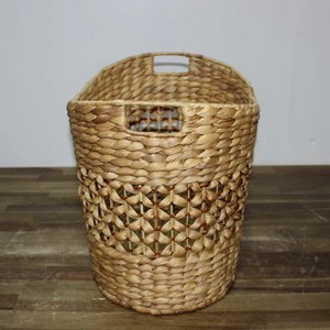 Storage Basket Woven Basket Laundry Basket Organizer Bin Round Decorative Basket for Home Organization
