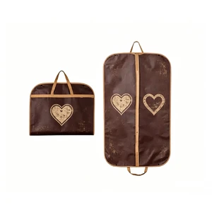 Wholesale High Quality Woven Fashionable Custom Logo Dustproof Cloth Garment Bag with Zippers for Suit Storage