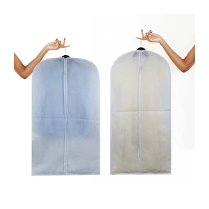 Custom logo Garment Cover for Clothes Dust Cover Non Woven Foldable Cover Bag for Clothes