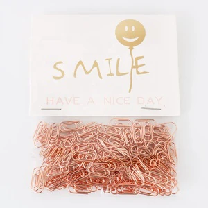 Mini Plastic Magnetic 15MM Paper Clips in Opp Bag with Custom Logo Available in Gold Rose Gold Silver