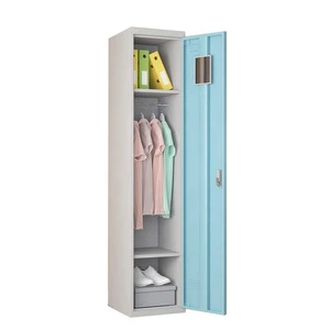 China Supplier Durable Electrostatic Single Door Metal Locker Gym Locker Steel Cloth Locker