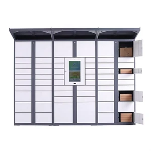 Customised Design Outdoor 24 Hour Self-Service Touchless Automated Smart Parcel Lockers Delivery Lockers